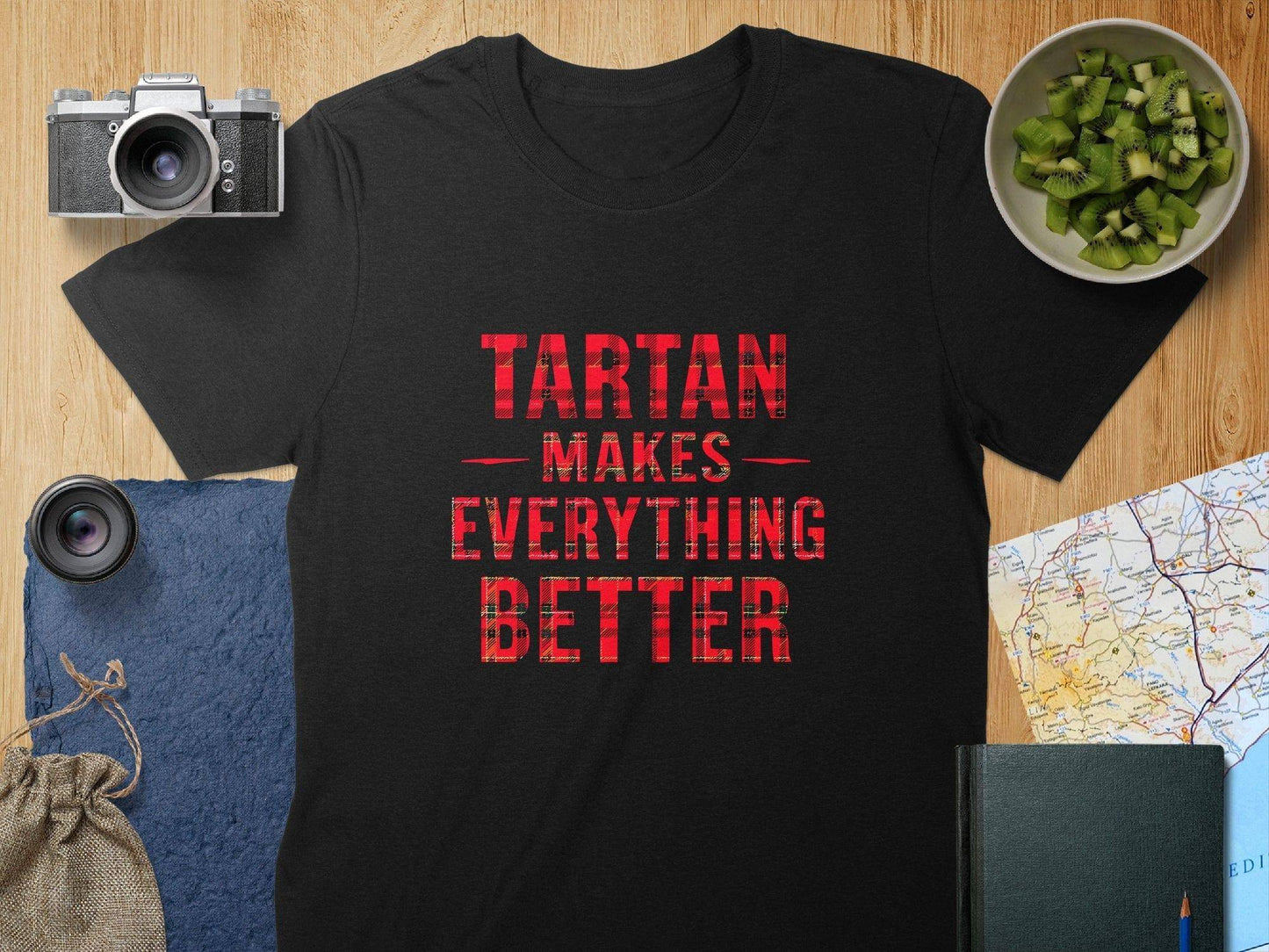 Tartan Makes Everything Better Graphic T-shirt product