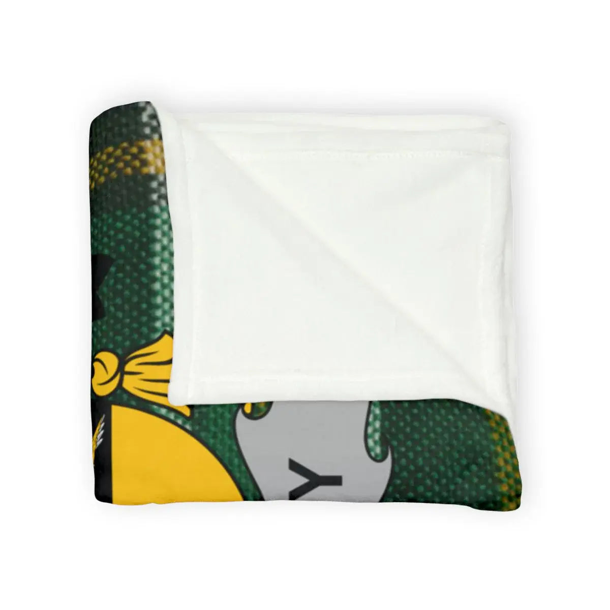 Cozy Warm Green and Yellow Blanket Fun Blanket product