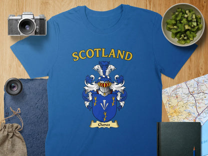 Scotland Blue Clan Family Crest Heritage Shirt product