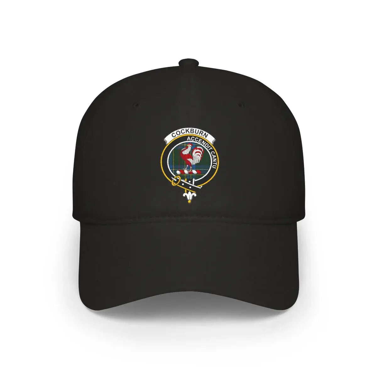 Cockburn clan accendit cantu crest cap in black — low-profile unstructured fit