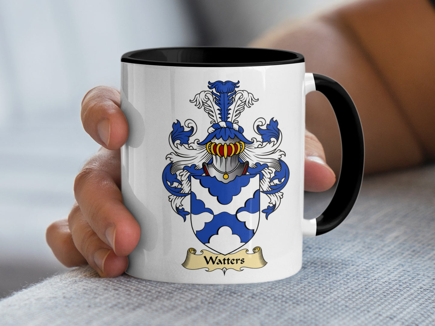 Clan Watters Scottish Coat of Arms Mug - Living Stone Gifts