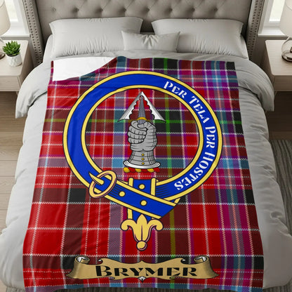 Scottish Clan Brymer Tartan Plaid Blanket product