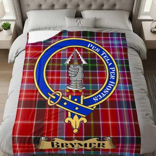 Scottish Clan Brymer Tartan Plaid Blanket product