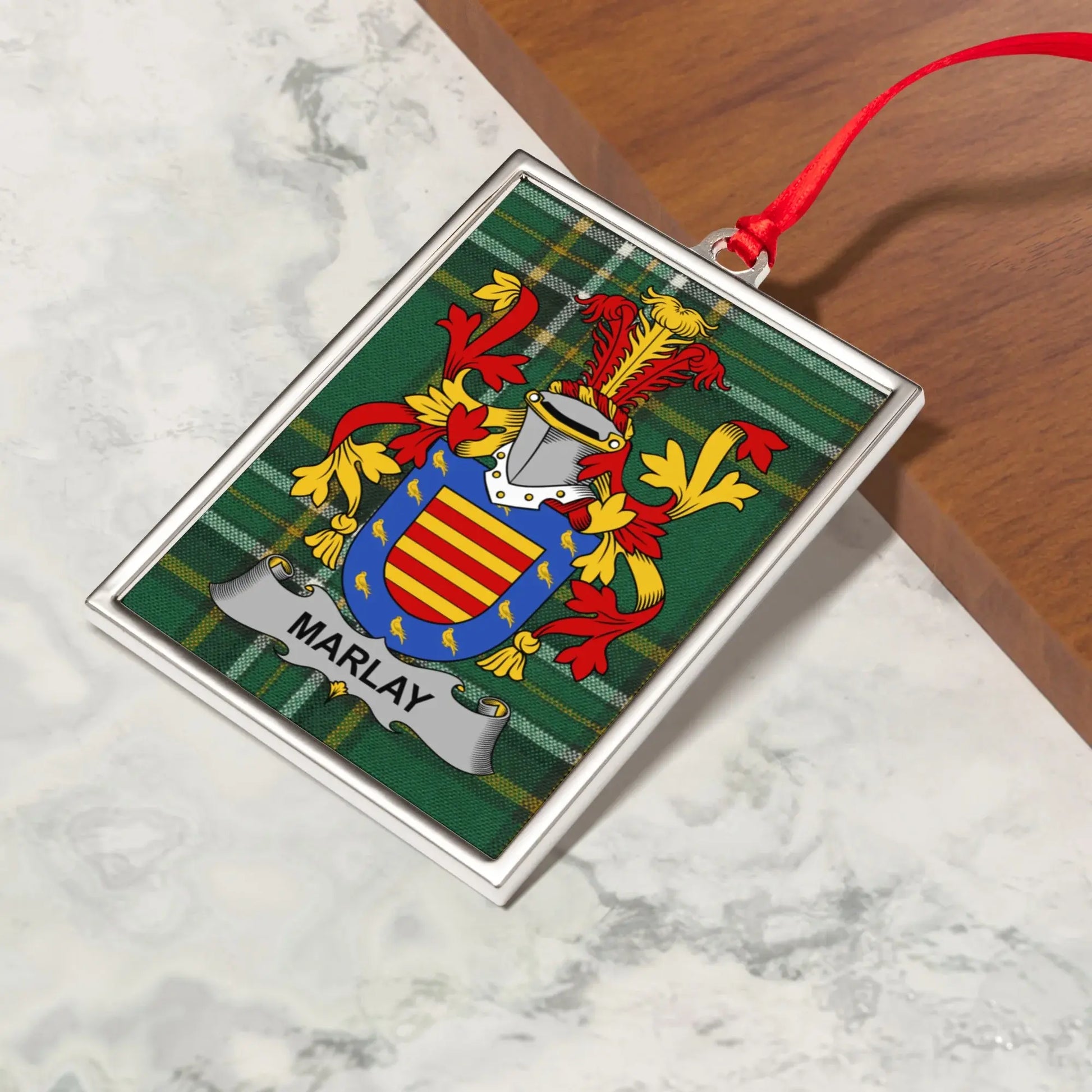 Custom Marlay Family Crest Ornament product