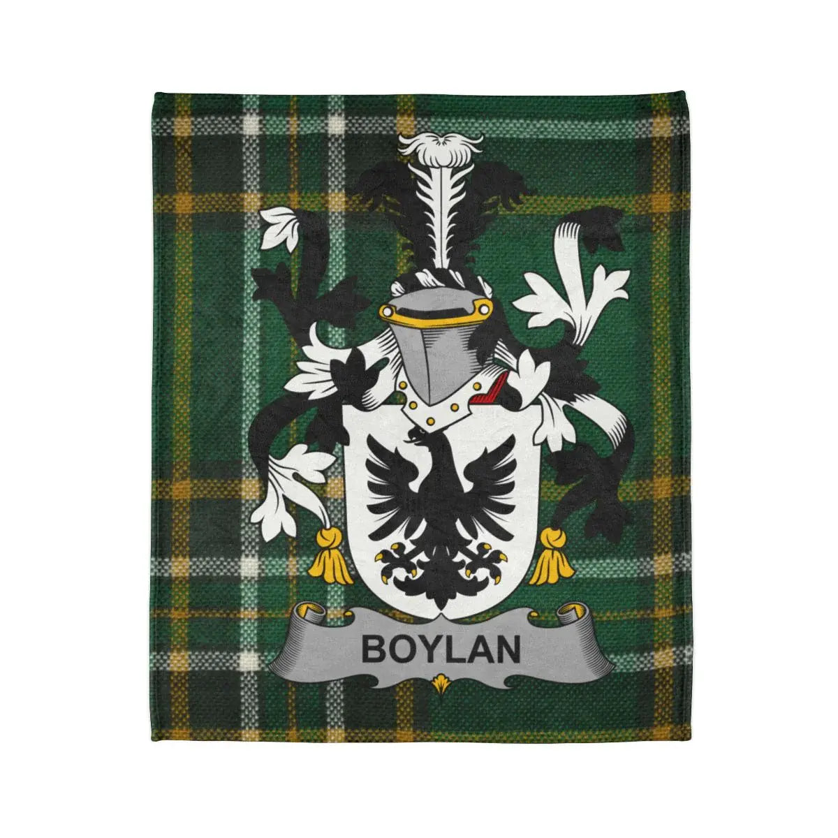 Boylan Family Crest Tartan Plaid Pattern Blanket product