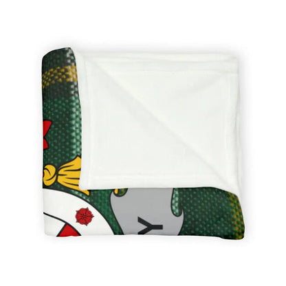 Cozy single sided printed warm blanket product