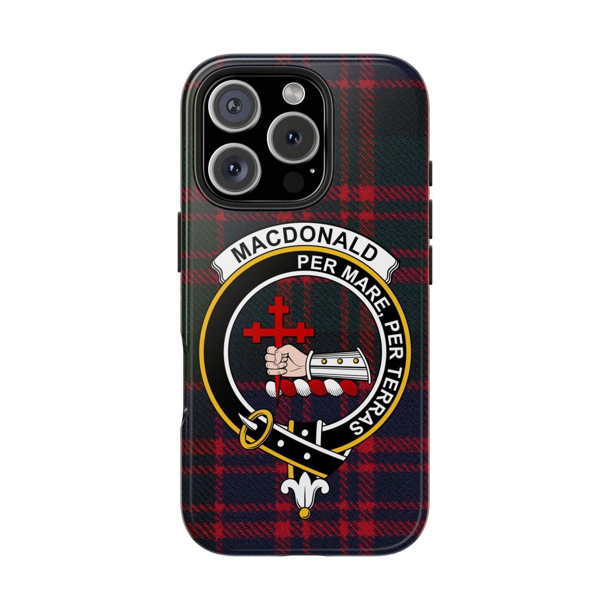 Macdonald Clan Scottish Tartan Cell Phone Case - Celtic Ancestry Gifts