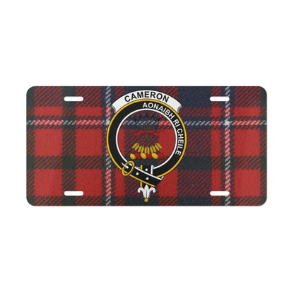 Cameron Aonaibh Ri Cheile Red Plaid License Plate product