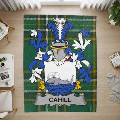 Personalized Cahill Family Crest Green Tartan product type
