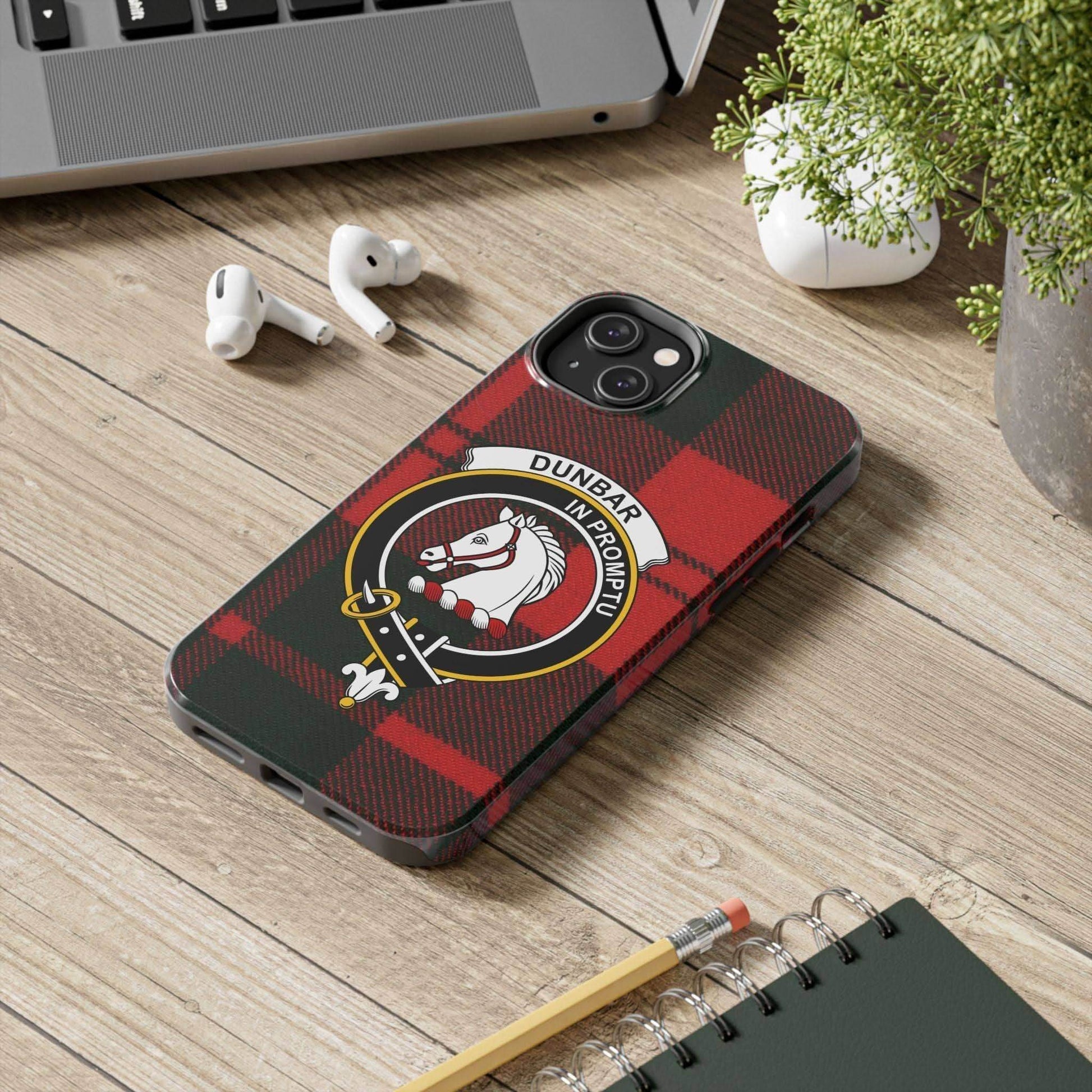 Dunbar Clan Scottish Tartan Cell Phone Case - Celtic Ancestry Gifts