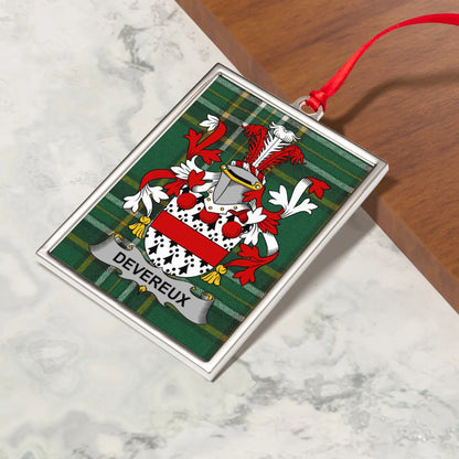 Devereux Family Crest Ornament for Holiday Decor product