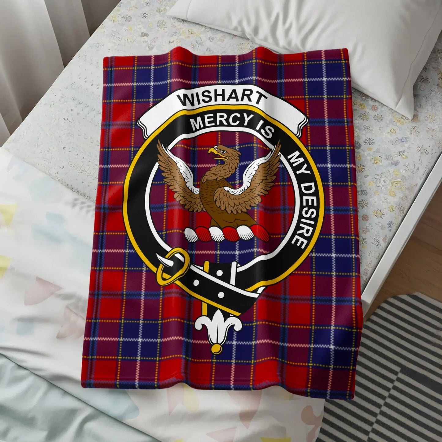 Wishart Mercy Is My Desire Emblem Fleece Blanket product