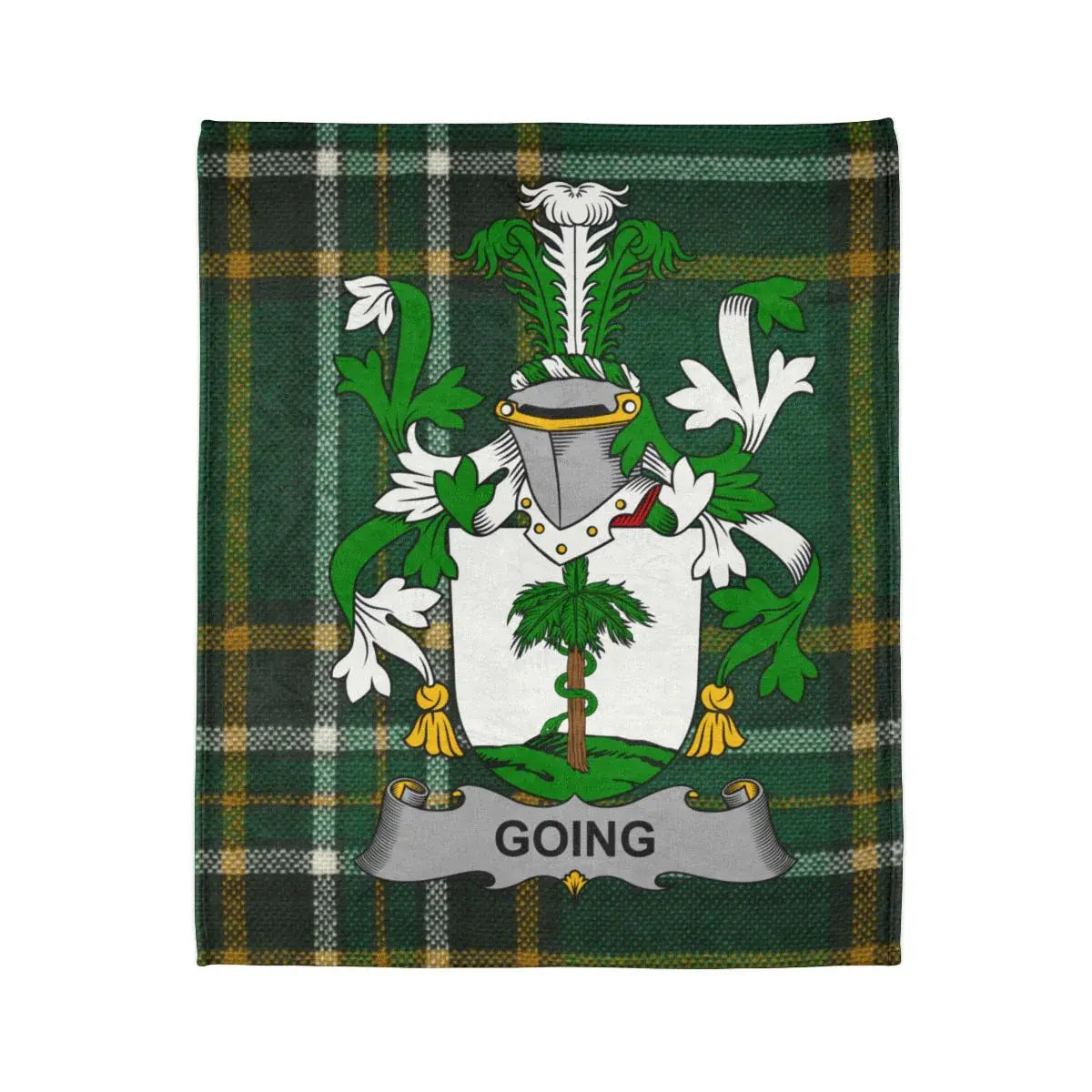 Going Tartan Coat of Arms Family Crest Blanket product