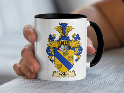 Wabic Scottish Family Crest Coat of Arms Mug - Living Stone Gifts