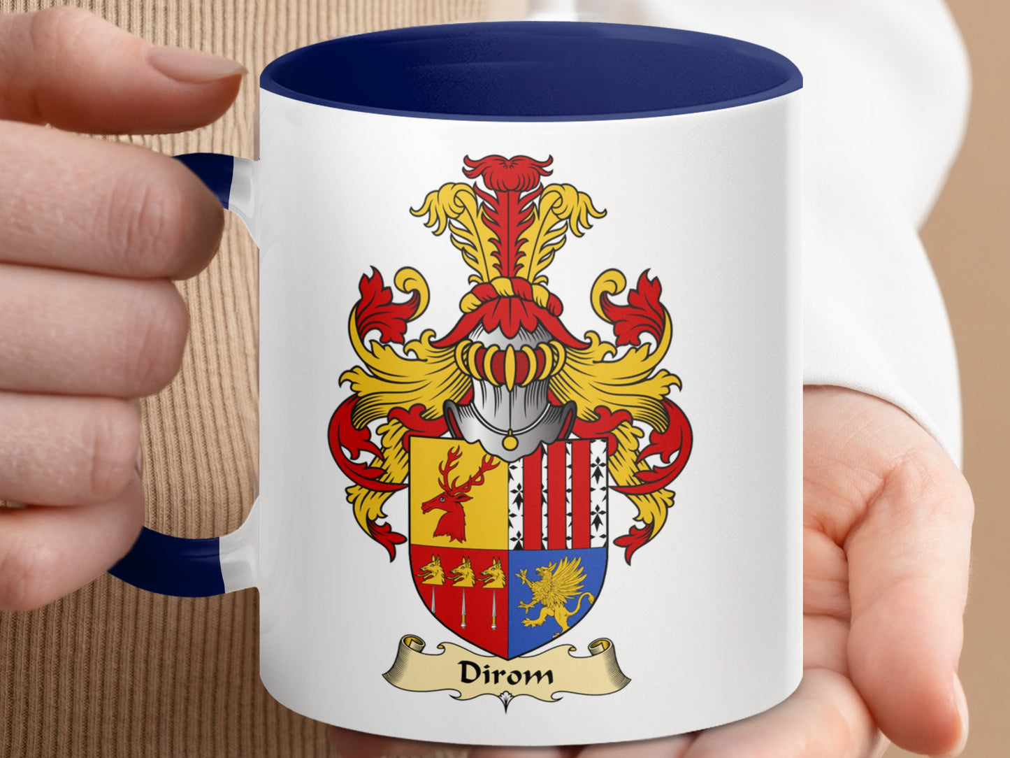 Clan Diron Scottish coat of arms coffee Mug - Living Stone Gifts