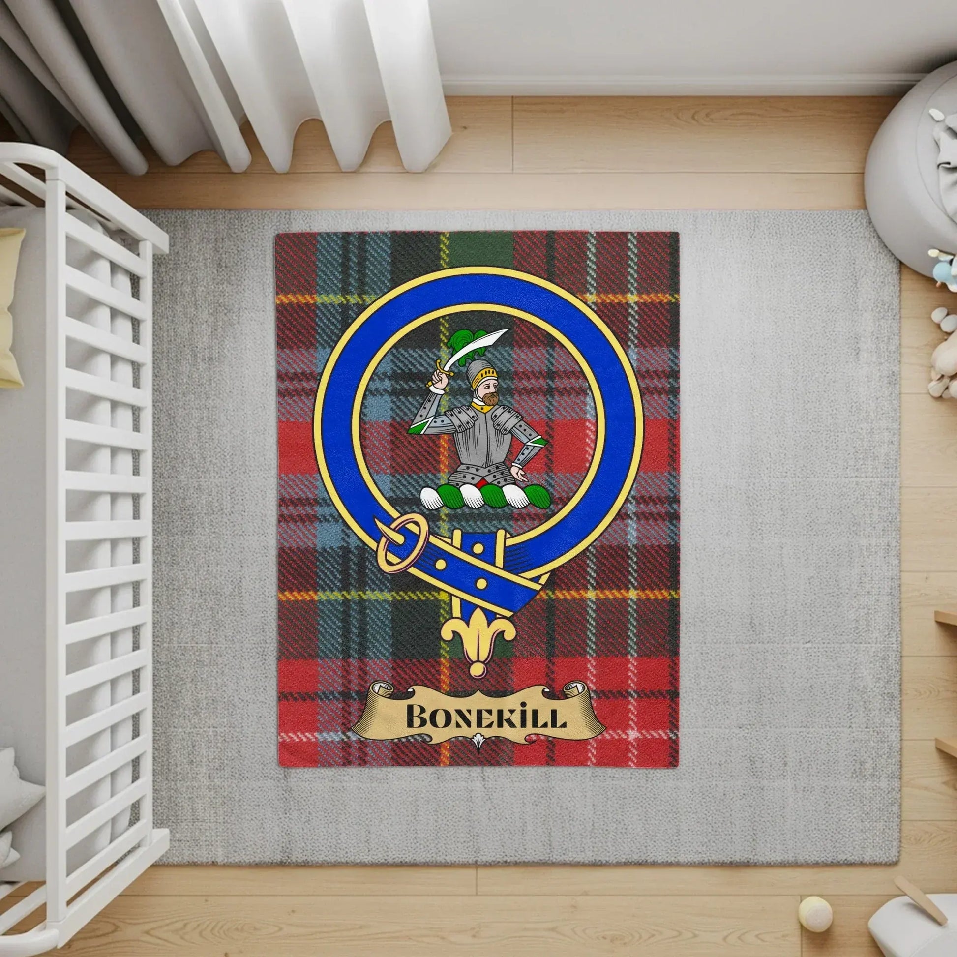 Bonekill Tartan Plaid Family Crest Design Rug product