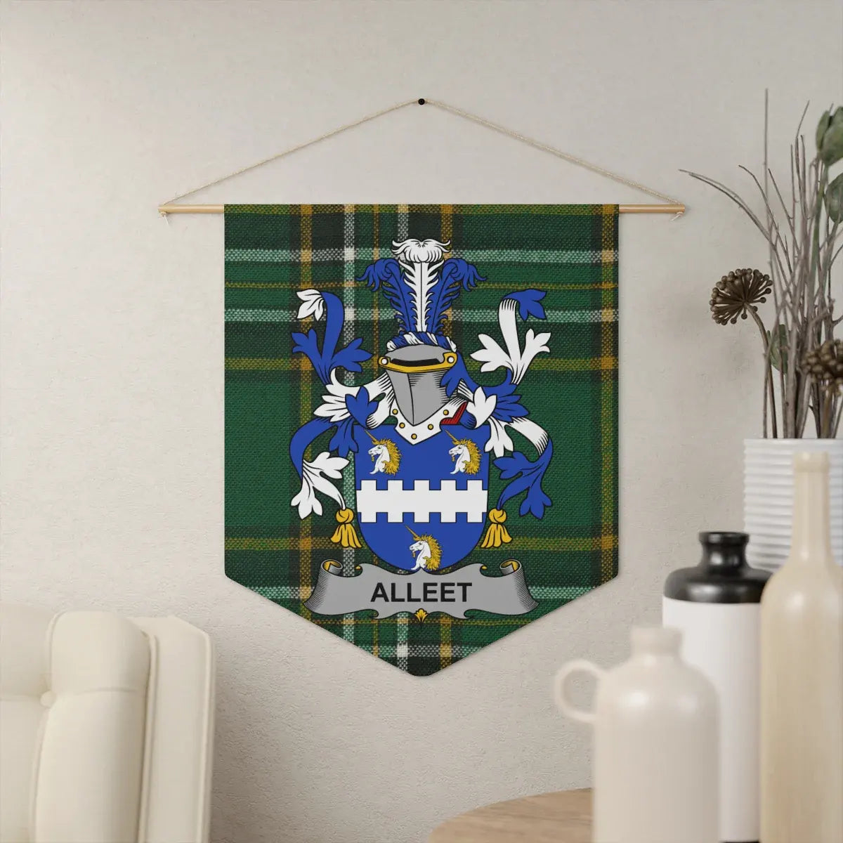 Alleet Family Crest Wall Hanging Tapestry product