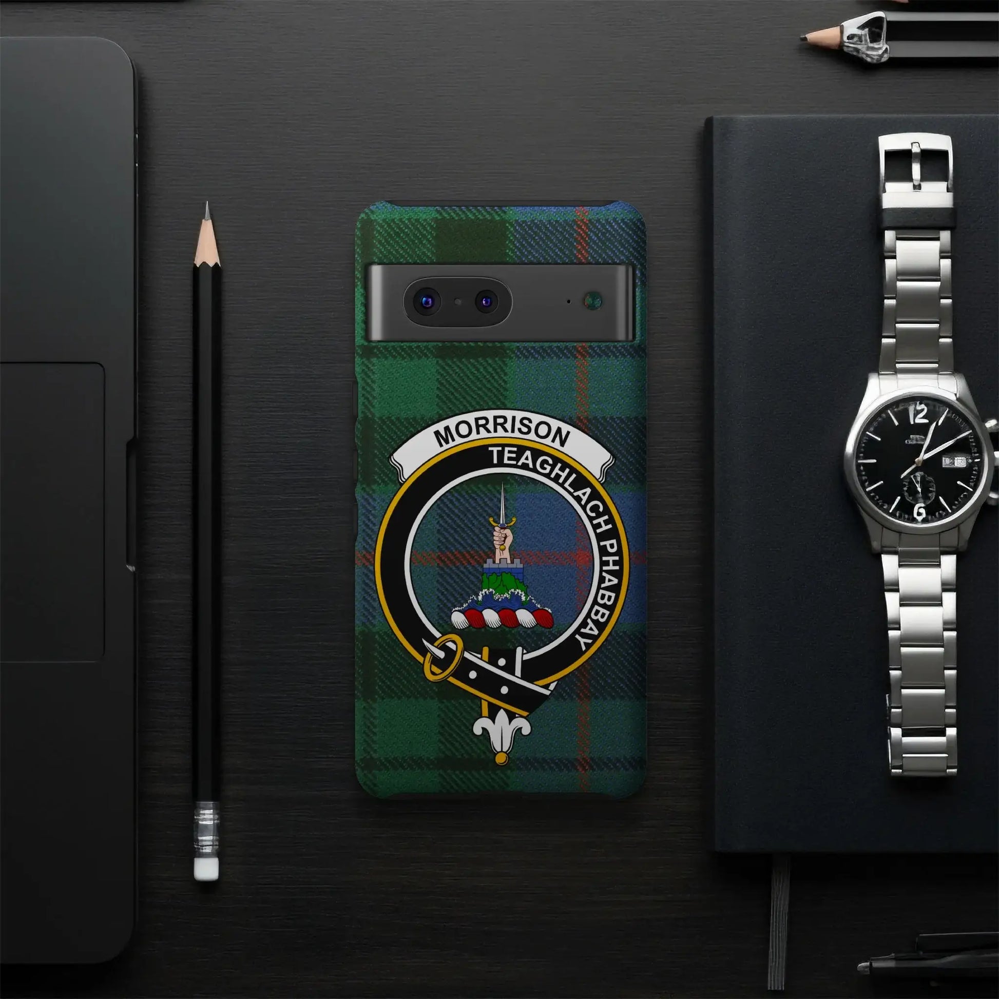 Morrison Teaghlach Phabbay Phone Case with Clan Crest