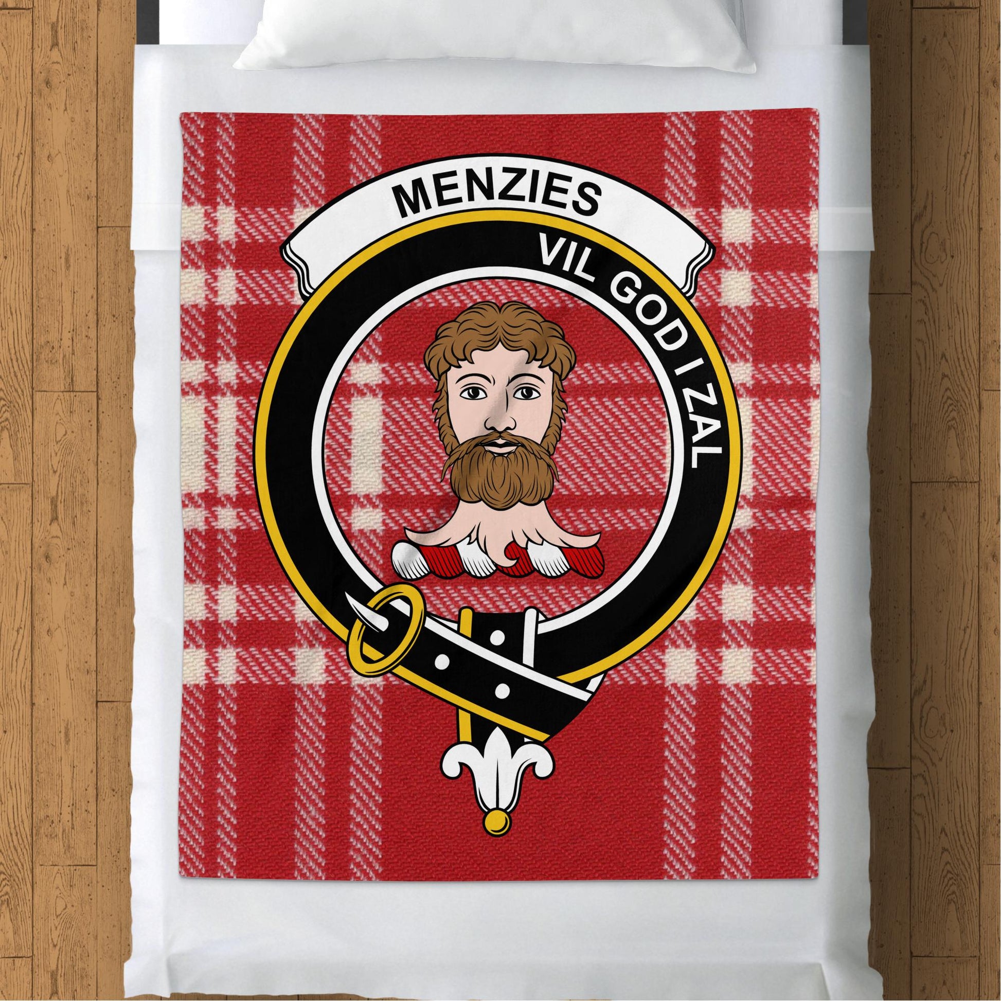 Scottish Clan Menzies Tartan Throw Blanket - Living Stone Gifts