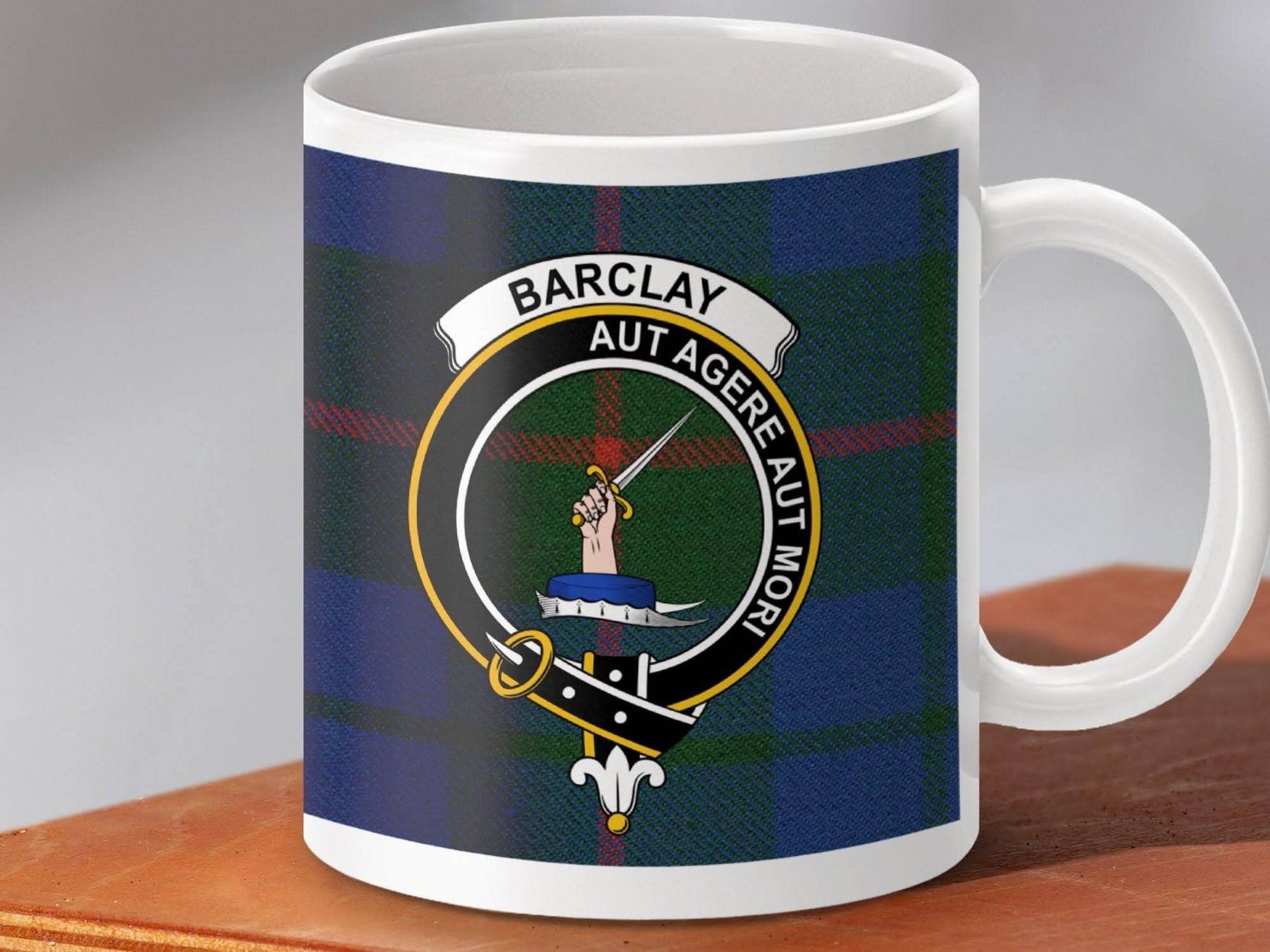 Personalised Barclay Tartan Crest Coffee Mug product type
