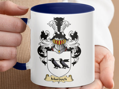 Scottish Clan Murdoch Surname Coat of Arms Mug - Living Stone Gifts