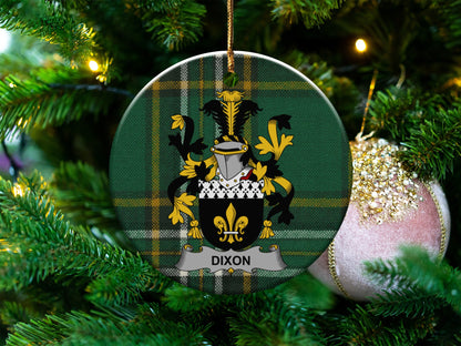 Personalized Family Crest Christmas Tree Ornament