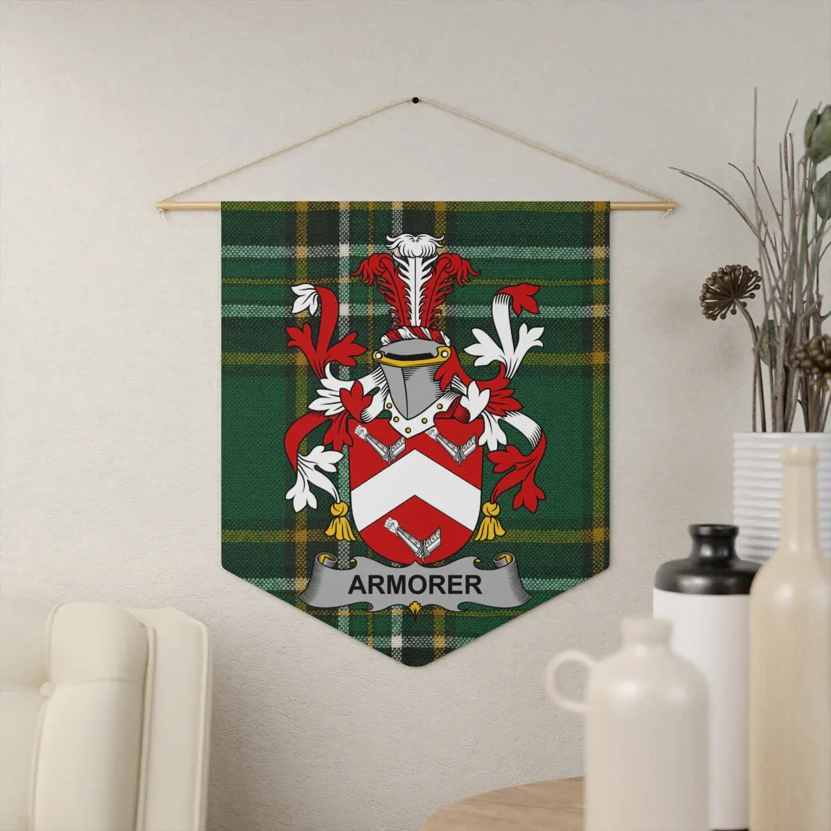 Armorer Family Crest Tartan Wall Hanging product