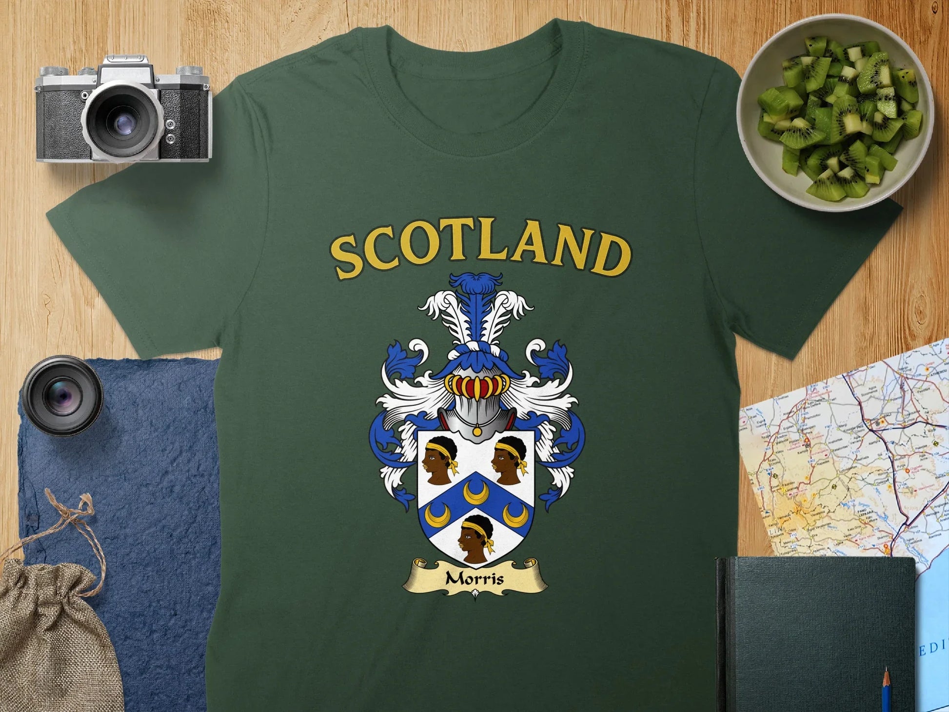 Scotland Morris Family Crest Graphic T-Shirt product