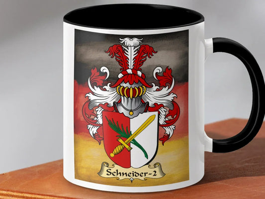 Schneider-2 Family Crest Custom Mug product