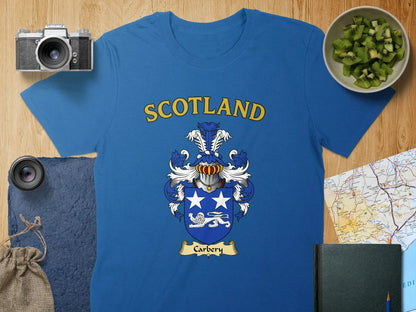 Scotland Carbery Family Crest Blue Graphic T-shirt product