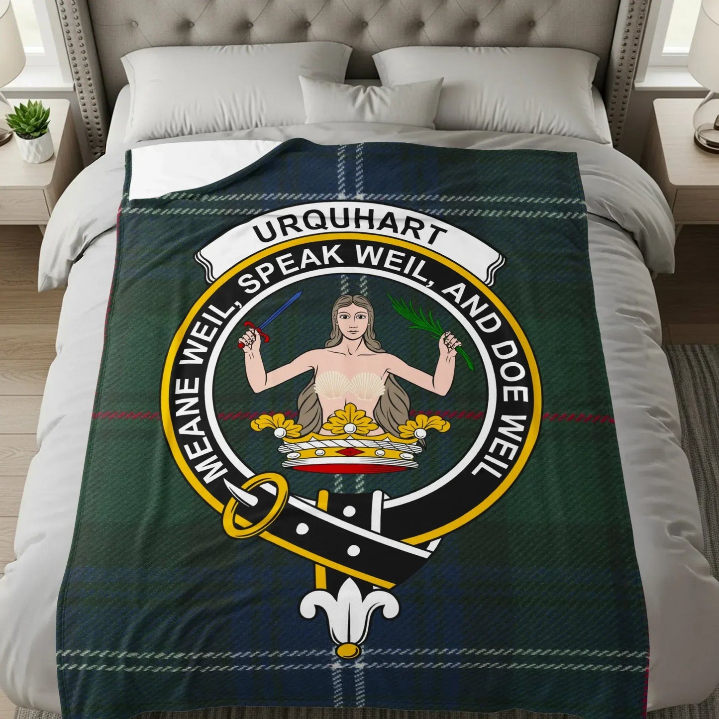 Unique Urquhart Clan Crest Blanket product