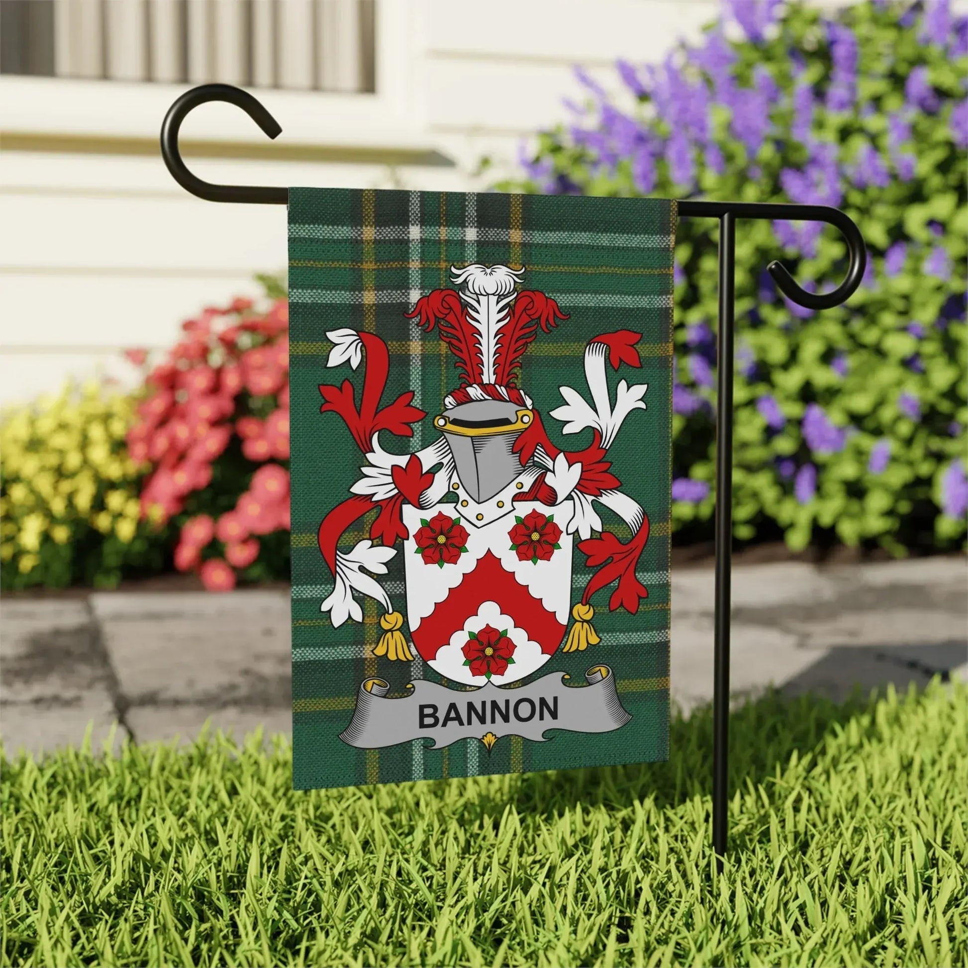 Personalized Family Crest Garden Flag product type