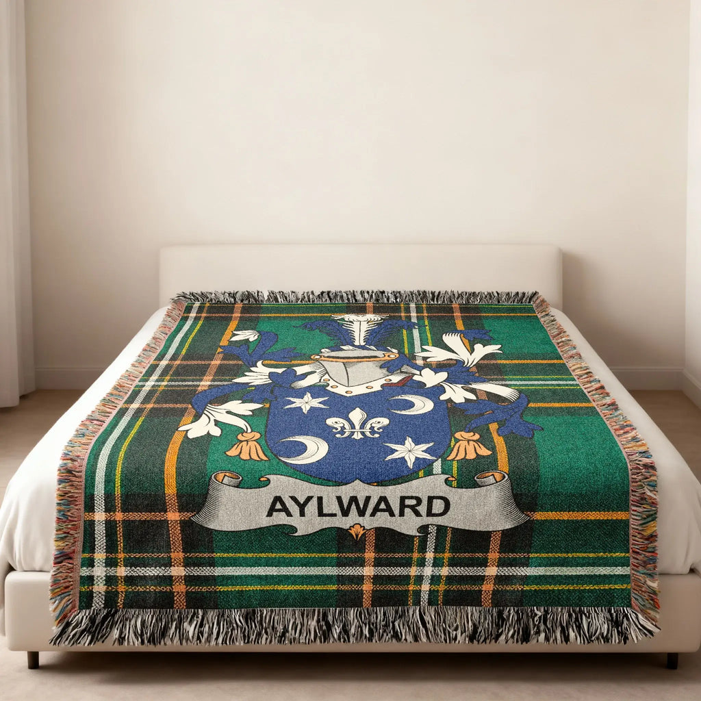 Aylward Crest Green Plaid Blanket product type