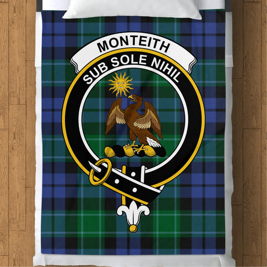 Scottish Clan Monteith Tartan Throw Blanket - Living Stone Gifts