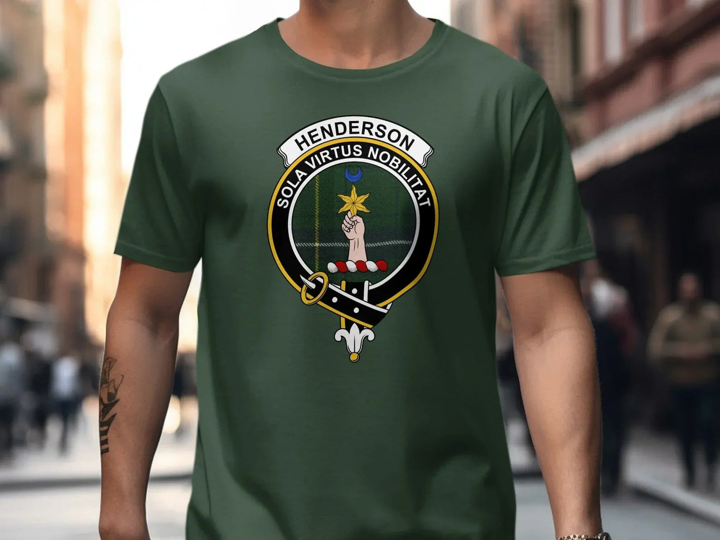Sola Virtus Nobilitat Henderson Crest T-shirt product
