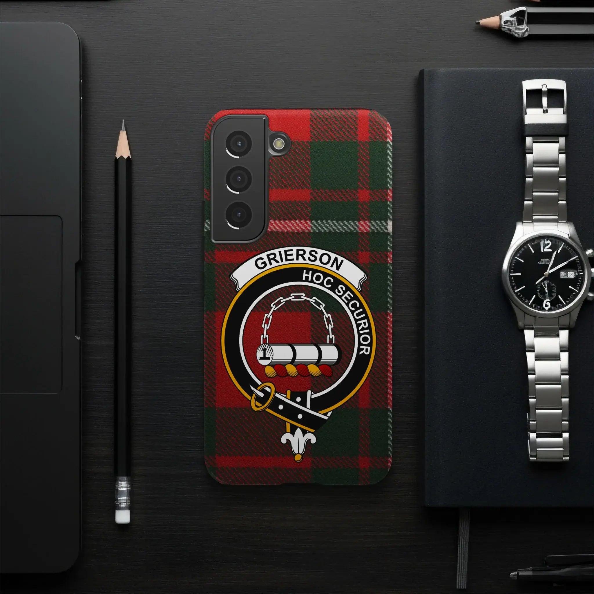 Grierson Hoc Securior Plaid Phone Case Scotland Crest