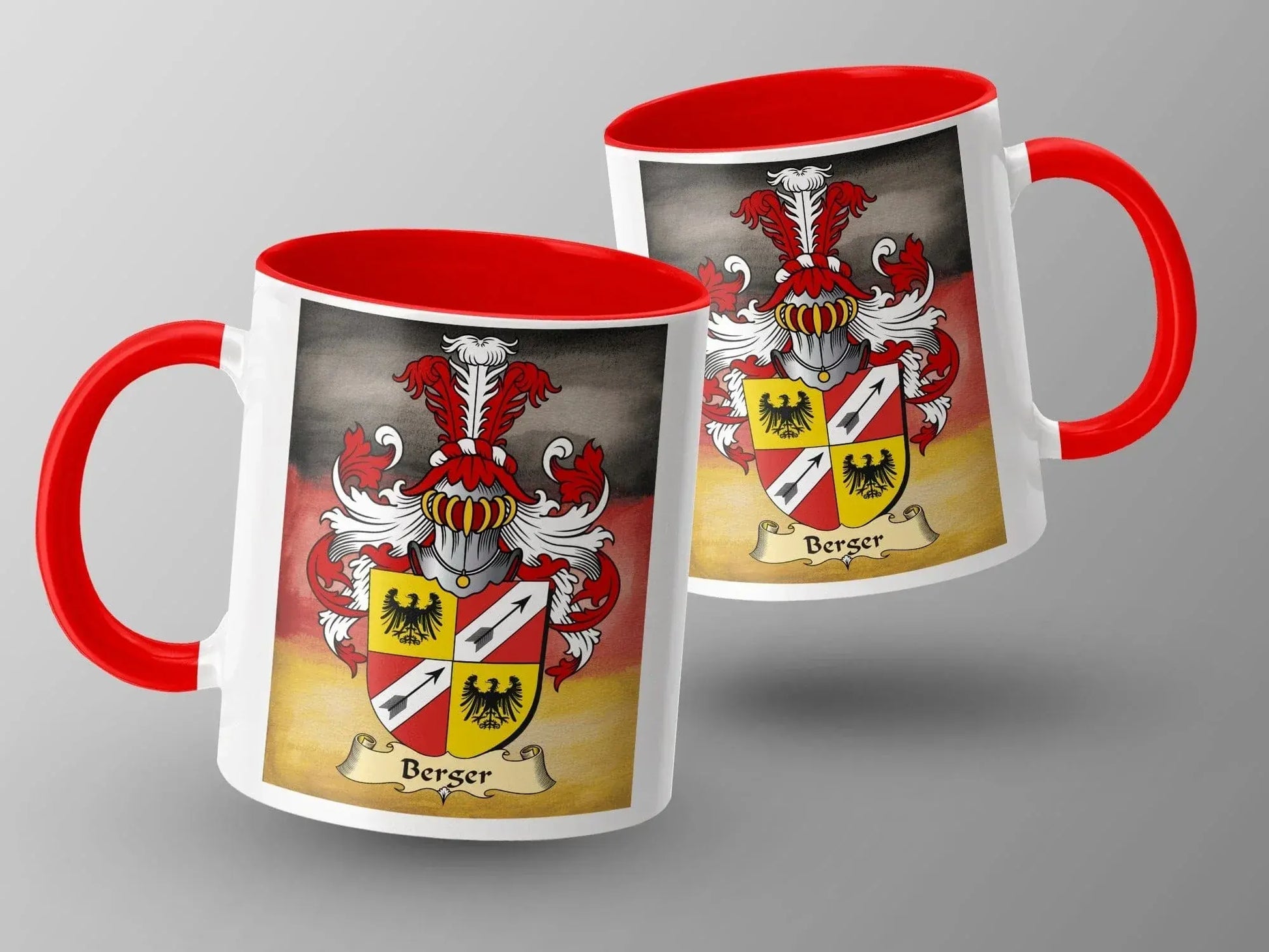 Colorful Family Crest Personalized Mug product type