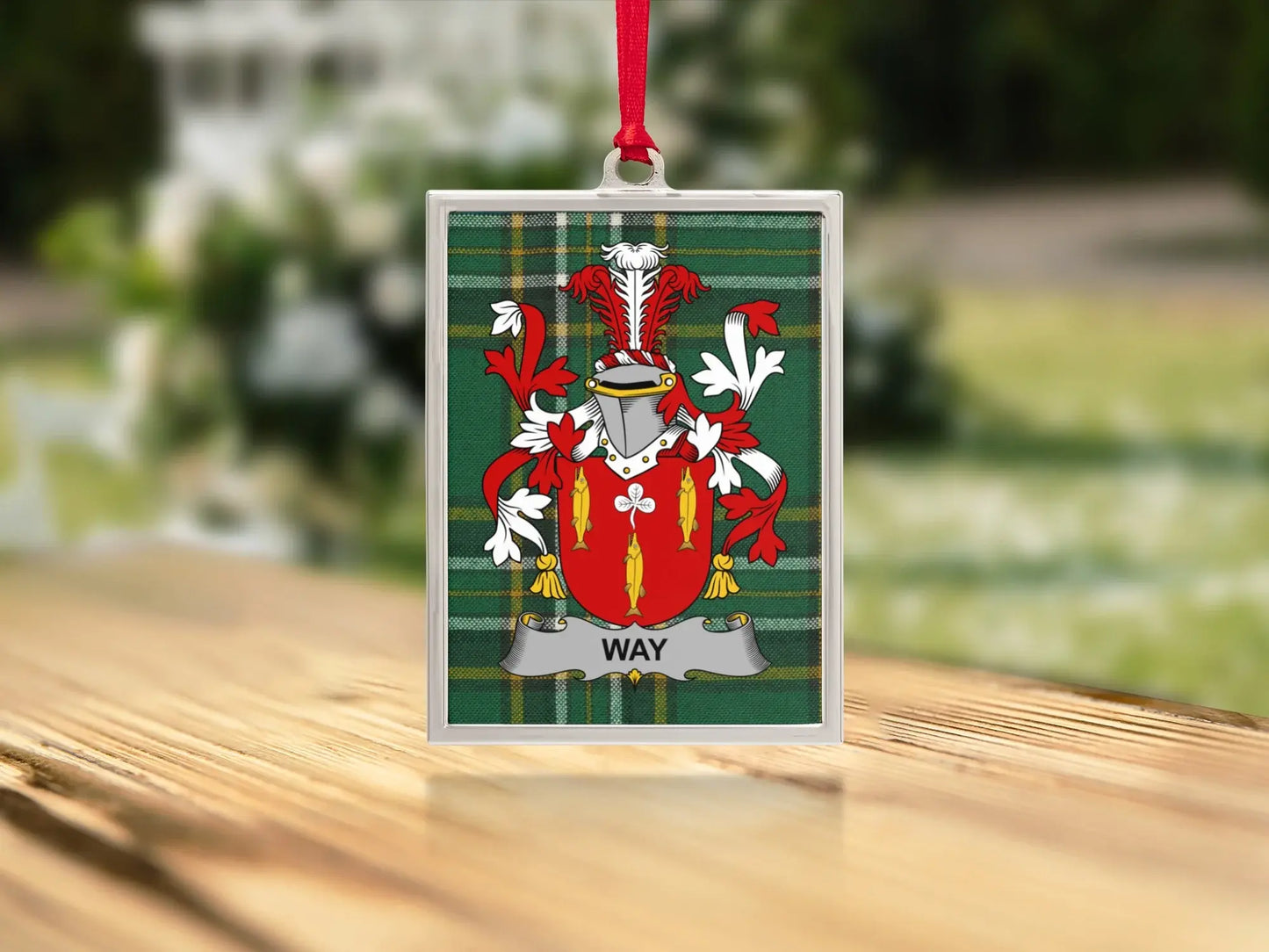 Family Crest Tartan Custom Christmas Ornament product