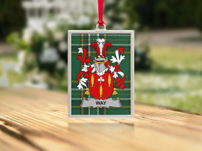 Family Crest Tartan Custom Christmas Ornament product