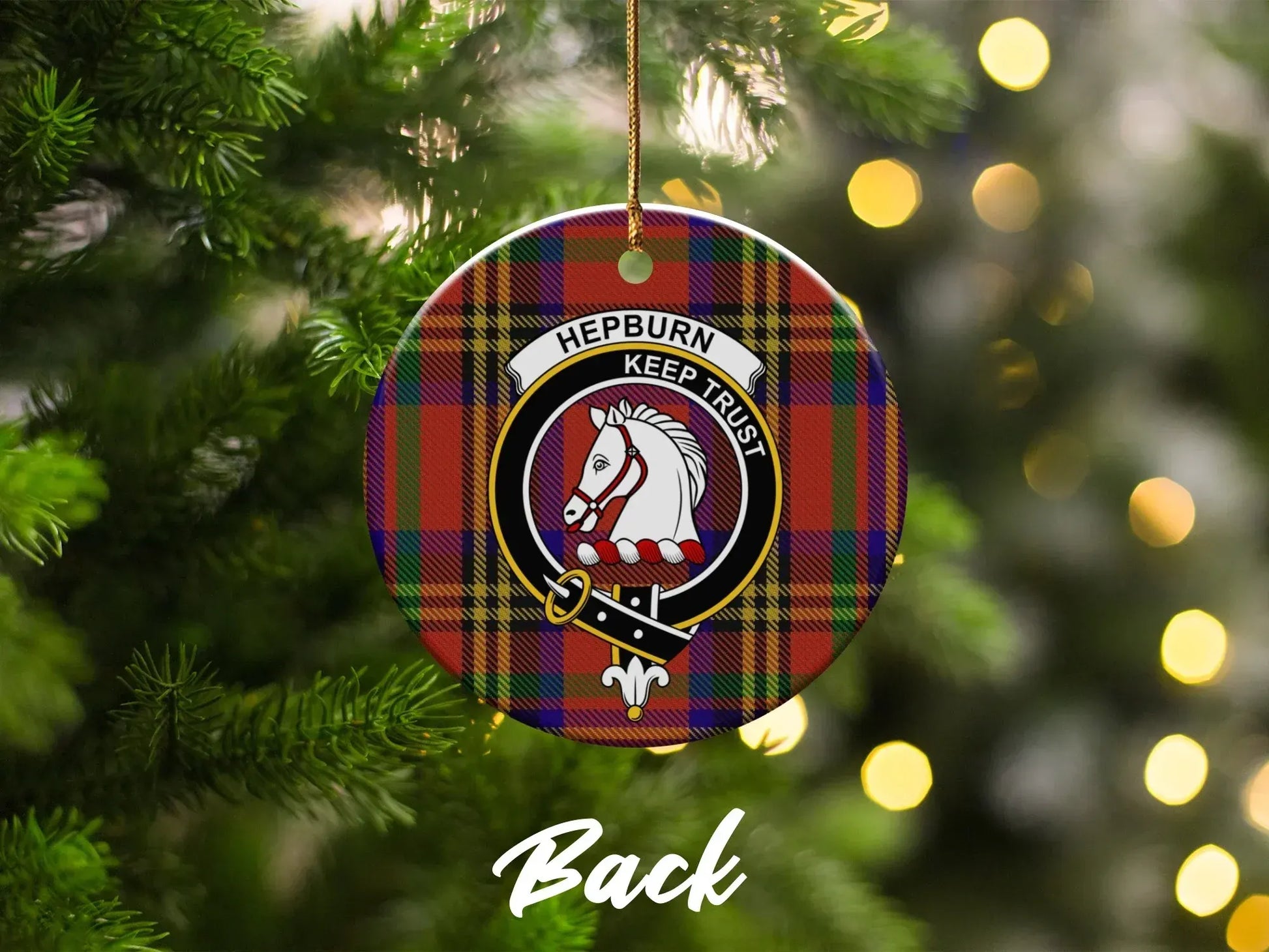 Hepburn Keep Tryst Back Christmas Ornament product type