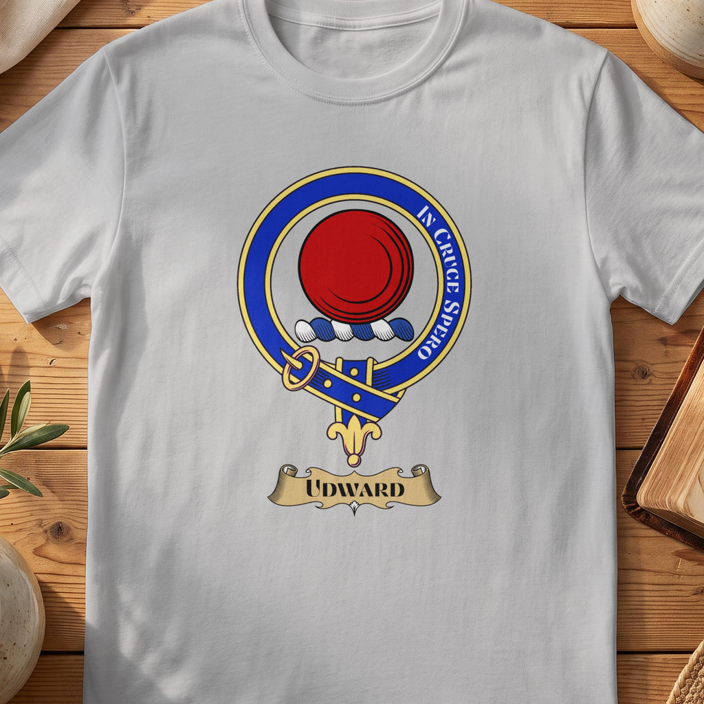Udward Scottish clan crest T-shirt in Sport Grey