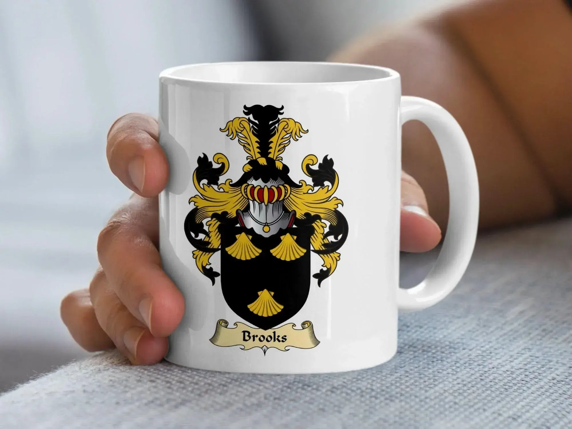 Brooks Family Crest Personalized Mug Unique Gift product