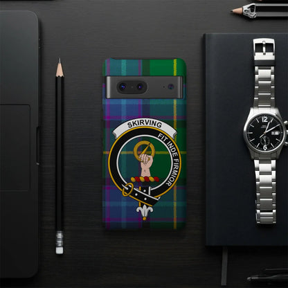 Skirving Clan Crest Tartan Custom Phone Case