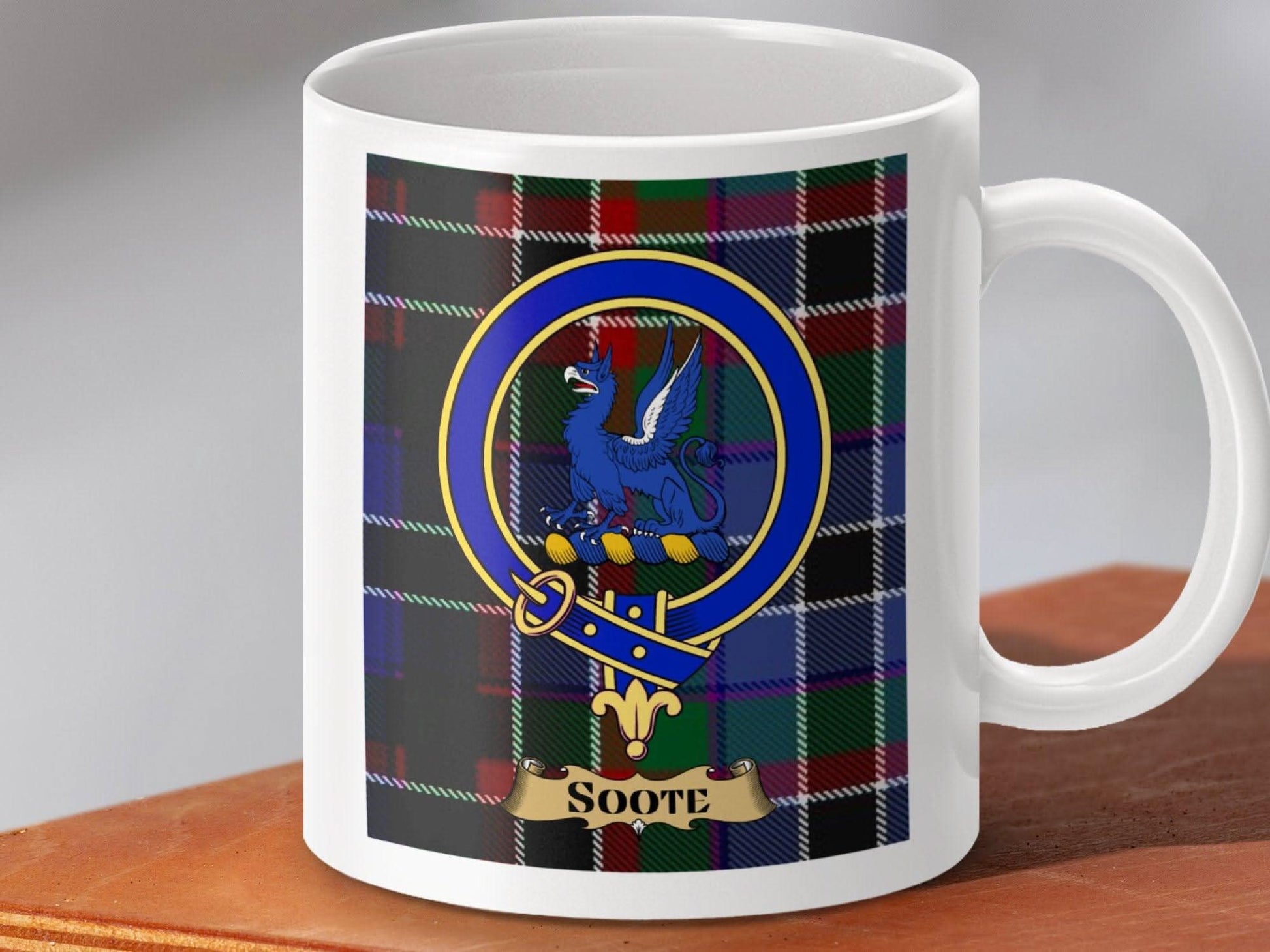 Soote Clan Crest Tartan Mug Scottish Heritage product