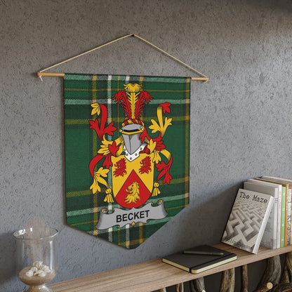 Becket Coat Of Arms Irish Family Name Pennant