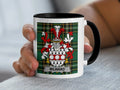 Milward Irish family crest black accent mug