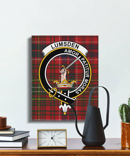 Lumsden Amor Patitur Moras Crest Canvas - Celtic Ancestry Gifts