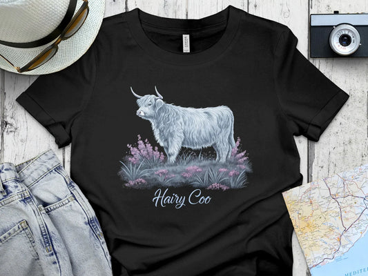 Highland Cow Hairy Coo Graphic Tee Shirt product