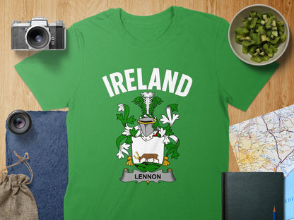 Ireland Lennon Family Crest Graphic T-Shirt