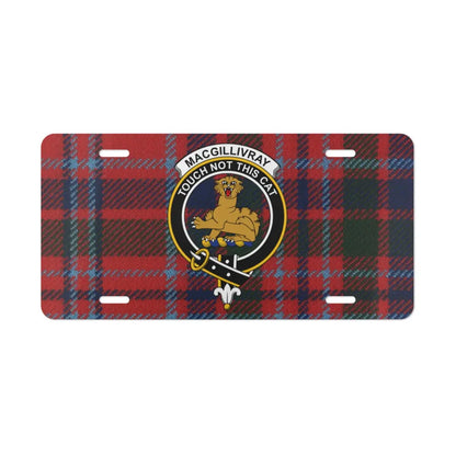 MacGillivray Touch Not This Cat Plaid License Plate product